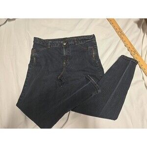 Attention Black Ankle Jeans With Side Zippers Size 8 Skinny Fit